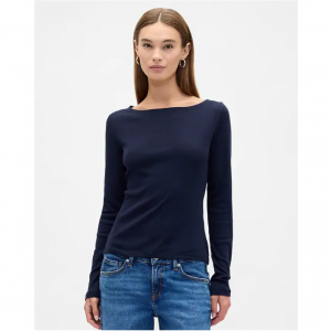 Gap Modern 罗纹船领T恤