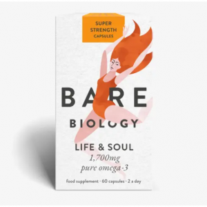 Bare Biology Life & Soul 高强度 Omega-3 鱼油每日胶囊 60 粒