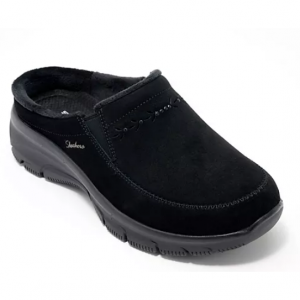 Skechers Easy Going 防水鉚釘絨麵革木屐