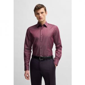 HUGO BOSS 条纹修身衬衫