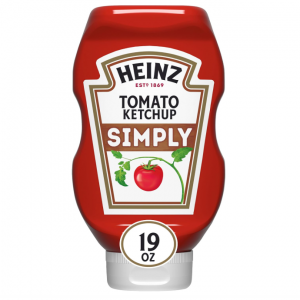 Heinz Simply Tomato Ketchup with No Artificial Sweeteners, 19 oz Bottle @ Amazon