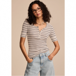 Lucky Brand 罗纹亨利衫