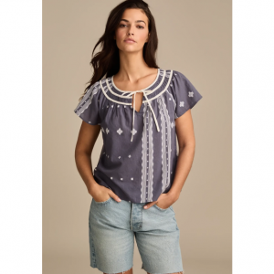 Lucky Brand 短袖农民衬衫