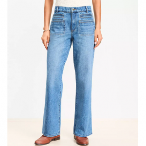 LOFT 中腰休闲直筒牛仔裤