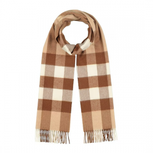BURBERRY 格纹羊绒围巾