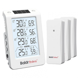 BaldrTherm Solar Photosensitive Three Channel Thermo-Hygrometer @ Amazon