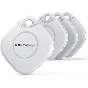 KINDEEP Air Tracker Tag-4 Pack: Smart GPS Tracker Work with Apple Find My (iOS only) @ Amazon