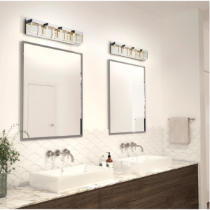 Bubble Cube 4-light LED bathroom vanity light