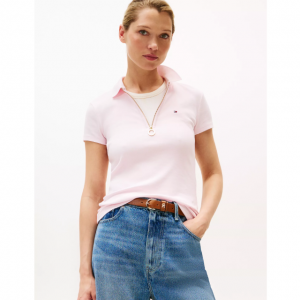 Tommy Hilfiger 修身拉链Polo衫