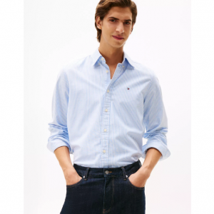 Tommy Hilfiger 常规版型条纹弹力牛津衬衫