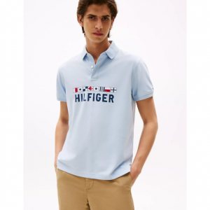 Tommy Hilfiger Nautical Graphic 常规版型Logo Polo衫
