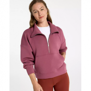 CALIA Women's Soft Scuba 1/4 Zip Pullover
