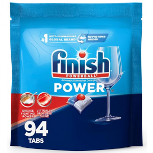 Finish Power Dishwasher Pod, No Pre-Rinse Dishwasher Detergent, 94 Count @ Amazon