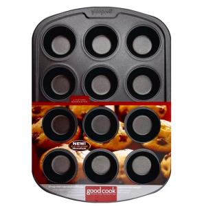 GoodCook 不粘迷你蛋糕盘 12格 @ Amazon