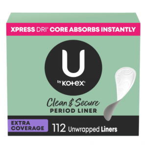 U by Kotex 加长护垫 112片 @ Amazon