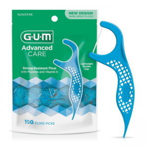GUM 含氟护理牙线棒 新鲜薄荷香 150 支 @ Amazon