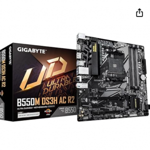 Amazon - GIGABYTE B550M DS3H AC R2 AMD AM4 主板，现价$89.99