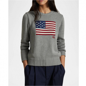 Polo Ralph Lauren Flag Cotton Crewneck Sweater