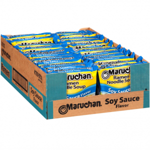 Maruchan Ramen Soy Sauce, Instant Ramen Noodles, Ready to Eat Meals, 3 Oz, 24 Count @ Amazon
