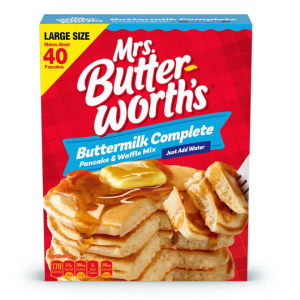 Mrs. Butterworth's Complete Buttermilk Pancake and Waffle Mix, 32 oz @ Amazon