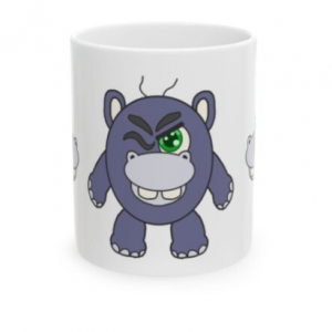 Attitude Pals Mugs: The Bold Hippo Male, 11oz @ Kustomz