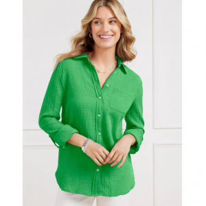 Talbots 現代經典紗布襯衫