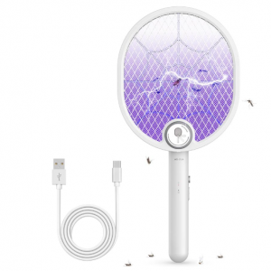 Buzbug Electric Fly Swatter, Type-C Rechargeable Bug Zapper Racket, Foldable Bug Zapper @ Amazon