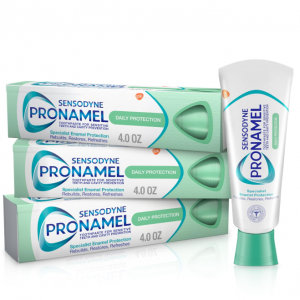 Sensodyne Pronamel Daily Protection Enamel Toothpaste, Mint Essence - 4 oz (Pack of 3) @ Amazon