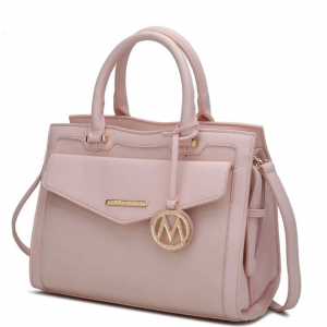MKF Collection By Mia K. alyssa satchel handbag vegan leather women