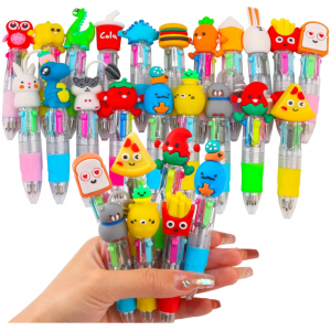 CZWZ 20Pcs Mini Multicolor Pens in One 4-in-1 Cute Pens Bulk for Kids @ Amazon