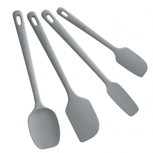 ChefAide 4 Pieces Silicone Spatula Set, Food Grade Rubber Spatula @ Amazon