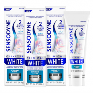 Sensodyne Clinical 敏感美白牙膏 3.4oz 3支装