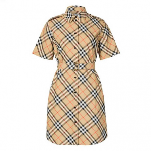 BURBERRY 格纹衬衫裙