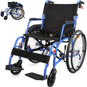Wheelchairs for Adults, WHLICKS 2025 Premium Comfortable Transport Wheelchair Lightweight Foldable