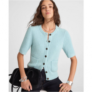 Madewell 贴袋泡泡袖开衫