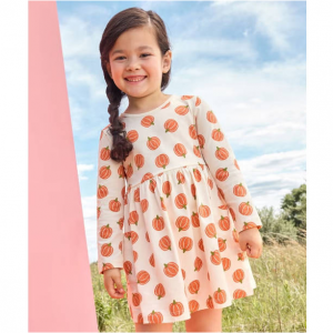 Hanna Andersson Halloween Long Sleeve Playground Dress with Pockets