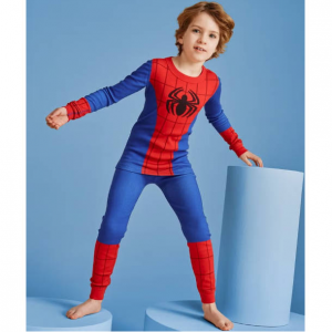 Hanna Andersson Marvel Spider-Man Costume Long John Pajama Set