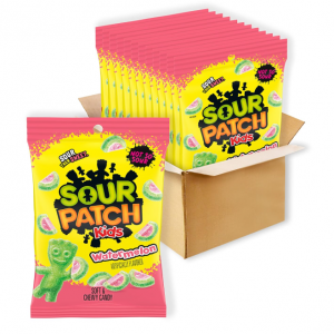 SOUR PATCH KIDS Watermelon Soft & Chewy Candy, Bulk Candy, 12 - 8 oz Bags @ Amazon