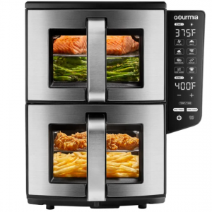 Gourmia 11-QT. Dual Basket Air Fryer with Smart Finish & 4-Layer Cooking @ Costco