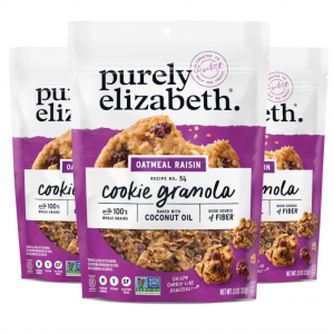 Purely Elizabeth 燕麥葡萄幹餅幹 3包 @ Amazon