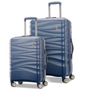  American Tourister Cascade 硬殼行李箱，帶萬向輪，2件套，20/24寸，藍色 @Amazon
