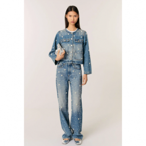 Embroidered denim jacket