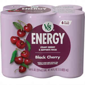 V8 Energy Black Cherry Energy Drink, 8 fl oz Can (6 Pack) @ Amazon