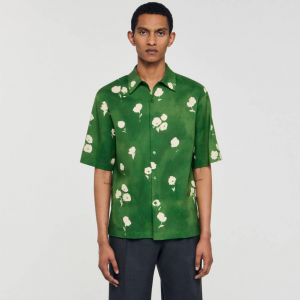 Sandro Floral motif shirt
