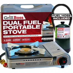 Grill Boss Dual Fuel Portable Stove, Dual Fuel Butane & Propane Stoves