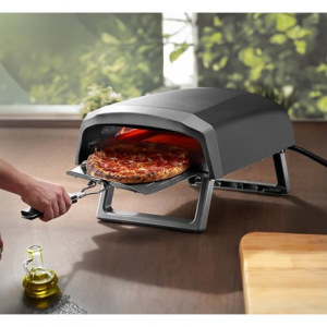 Commercial Chef Outdoor Gas Pizza Oven – Portable Propane Pizza Maker with Stone