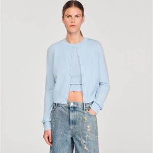 Sandro 荷葉邊開衫