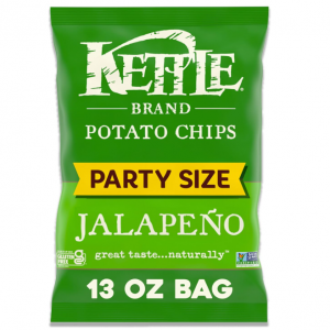 Kettle Brand Potato Chips, Jalapeno Kettle Chips, Party Size, 13 Oz @ Amazon