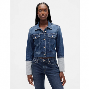 Gap 針袖短款牛仔夾克