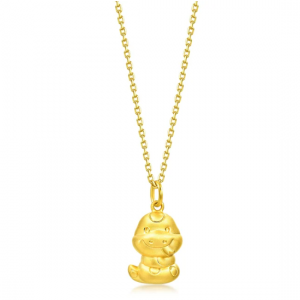 Chinese Gifting Collection 'Belief' 999 Gold Snake Pendant